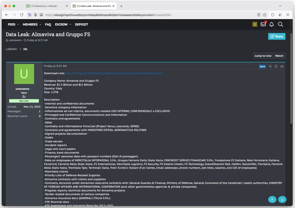 Claims of breach at Almaviva