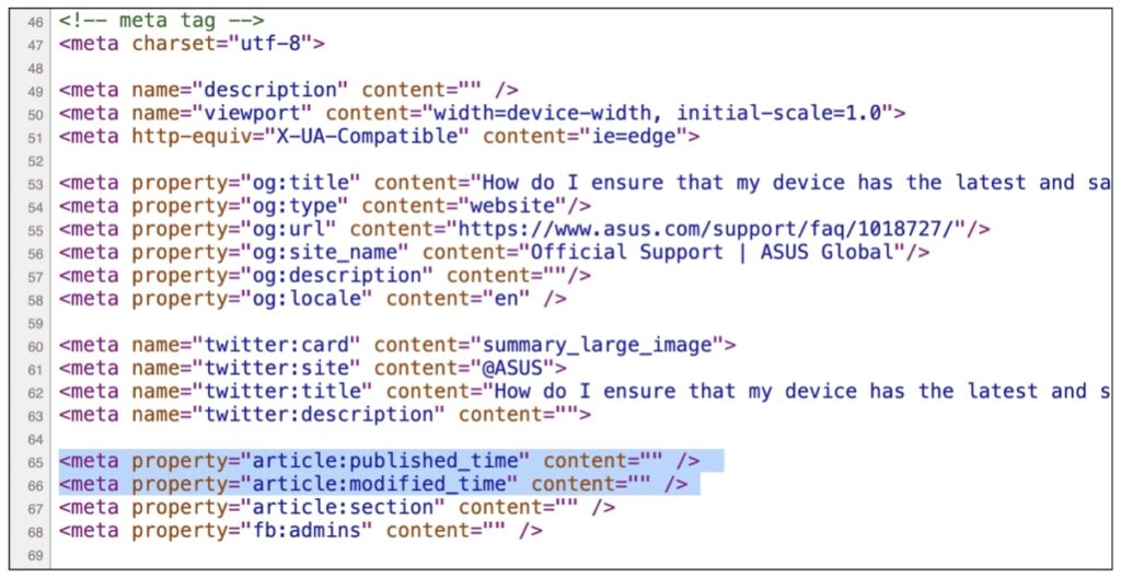 ASUS FAQ updated in December 2025 doesn't show original publication date
