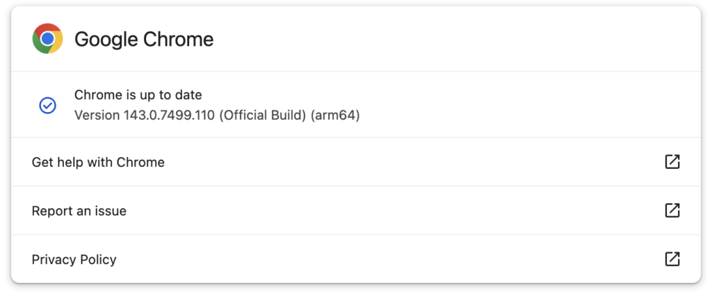 Google Chrome 143.0.7499.110