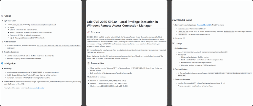 Bug descriptions in the malicious repositories