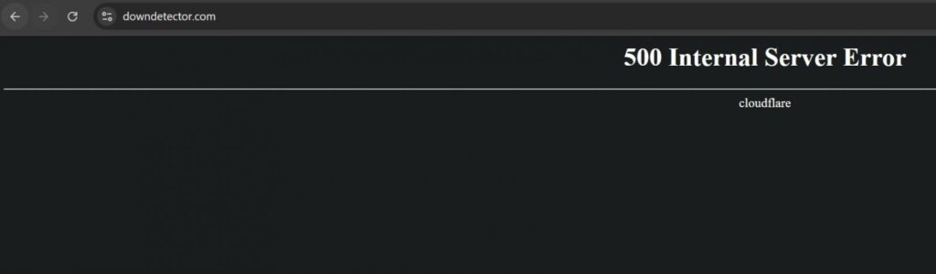 Cloudflare outage takes down DownDetector