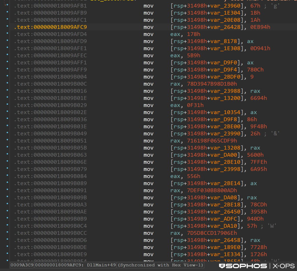 Junk code in the loader