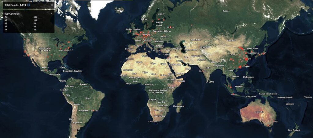Gogs servers exposed online (Shodan)