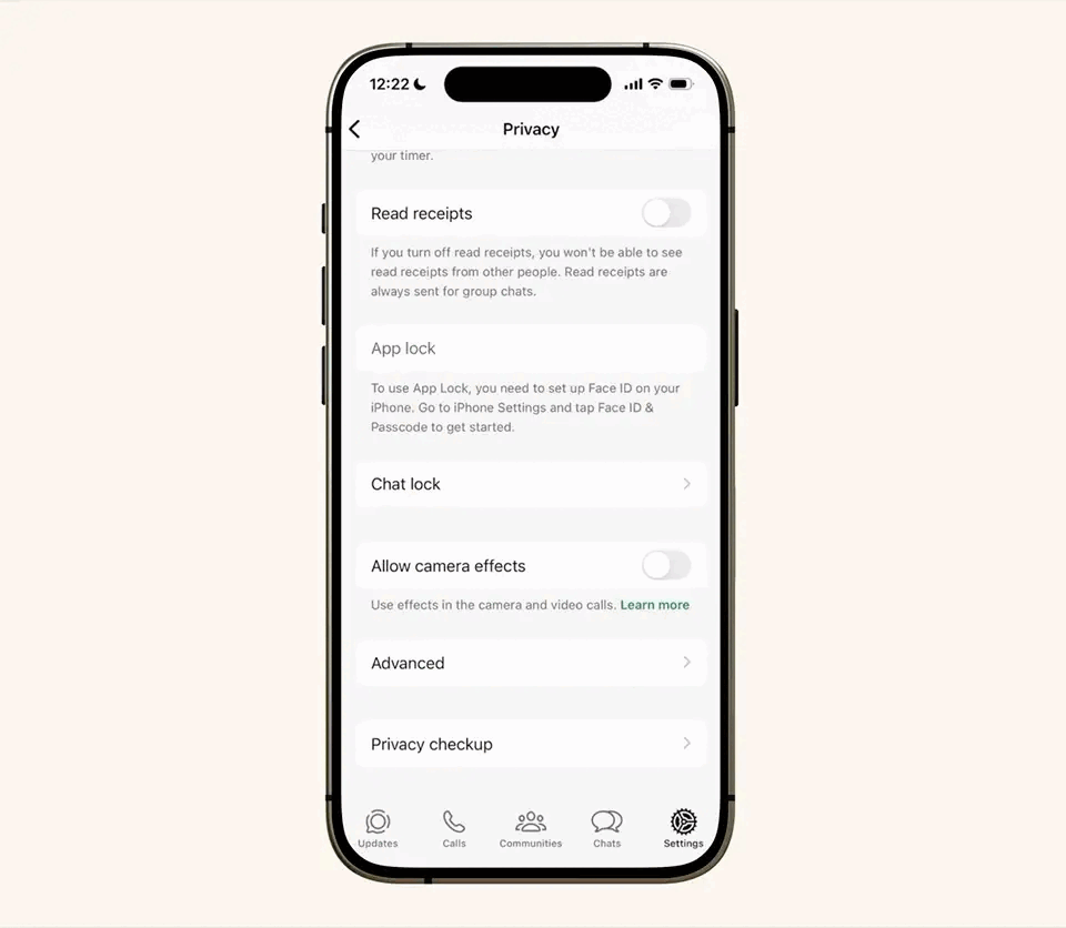 WhatsApp Strict Account Settings (Meta)