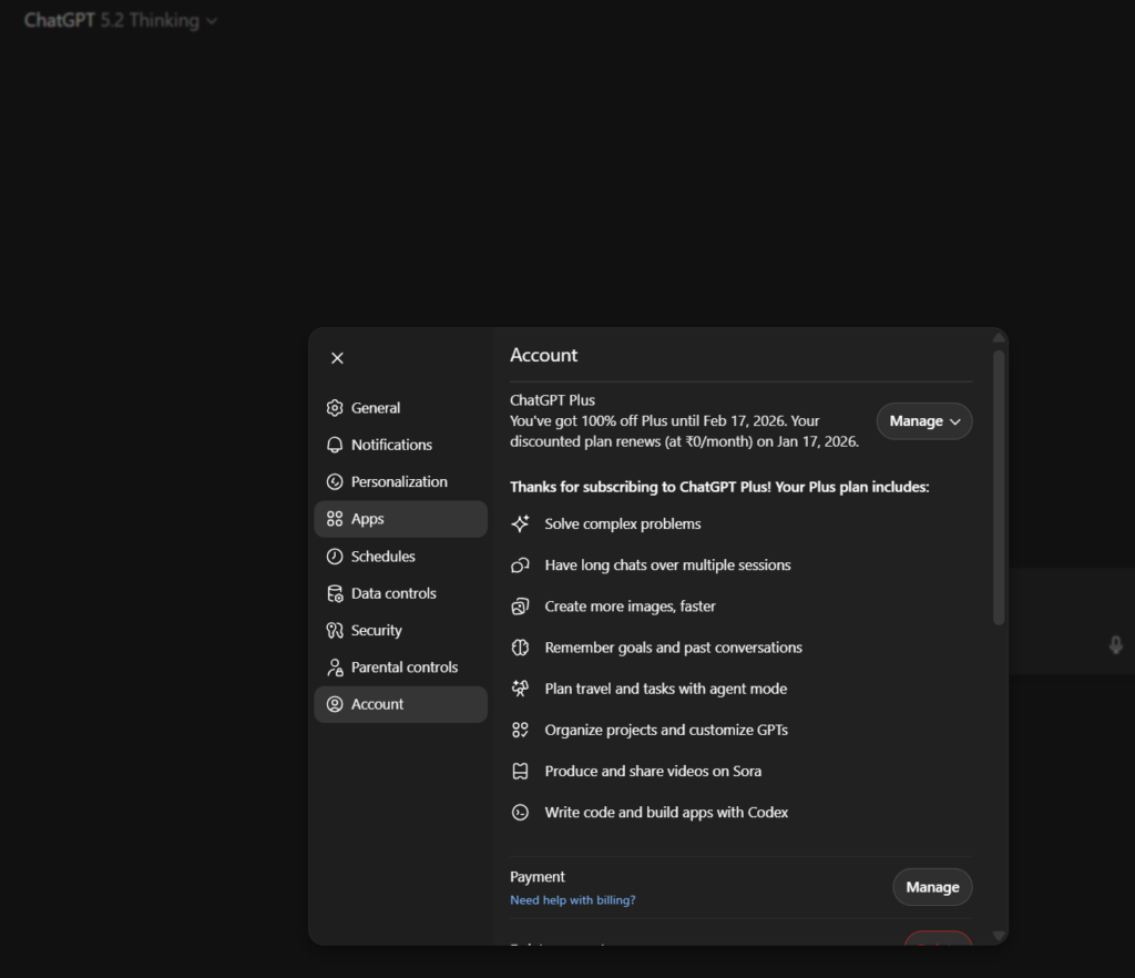 ChatGPT Plus for free