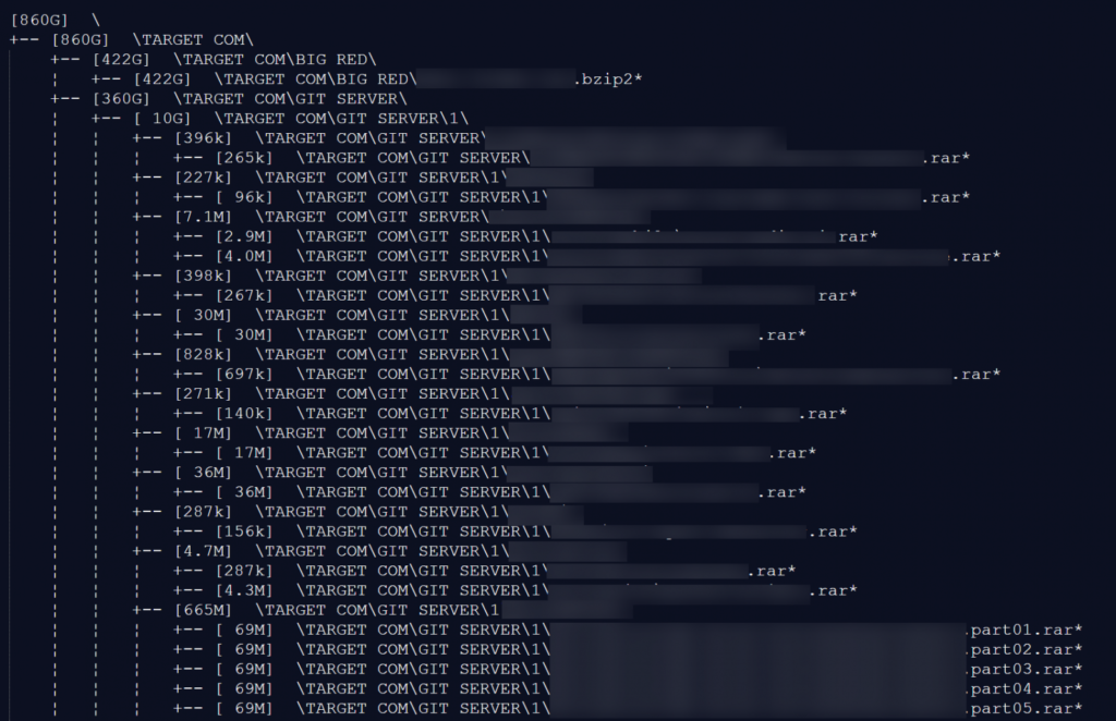 SALE.MD files listing contents purportedly present in the full dump for sale
