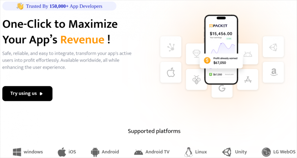 Homepage of an IPIDEA SDK