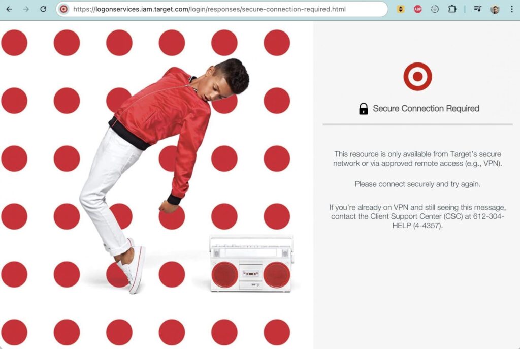 git.target.com site before it was taken offline