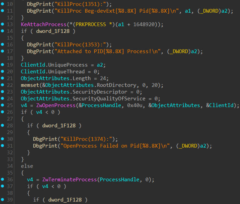 KillProc implementation