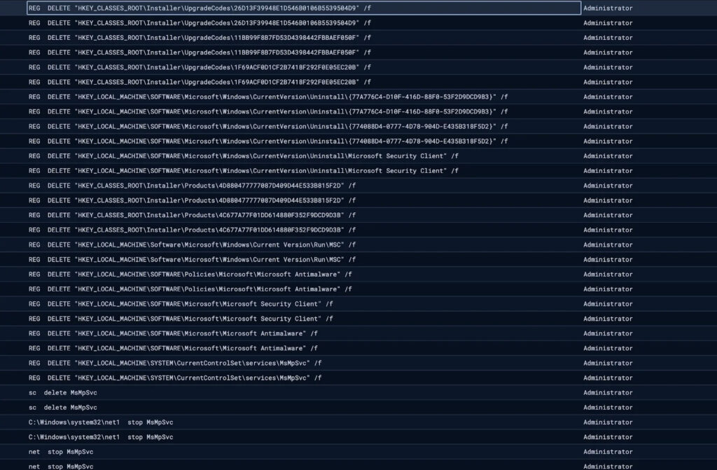 Disabling Windows Defender