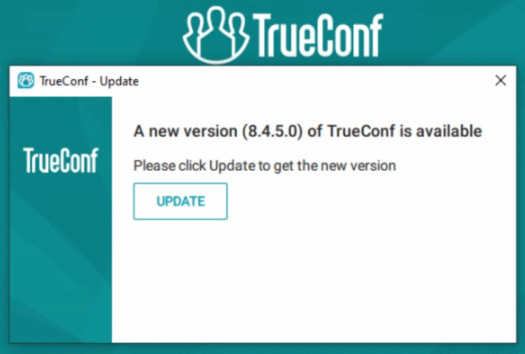 TrueConf update notice