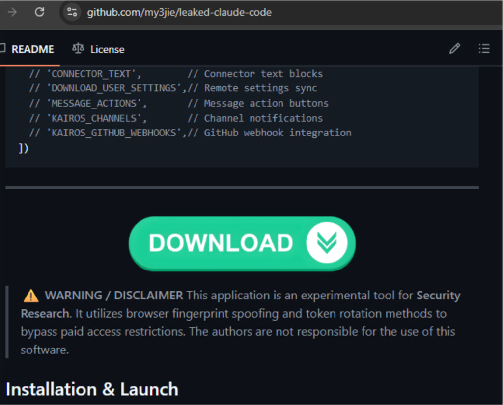 Second GitHub repository linked to the same threat actor