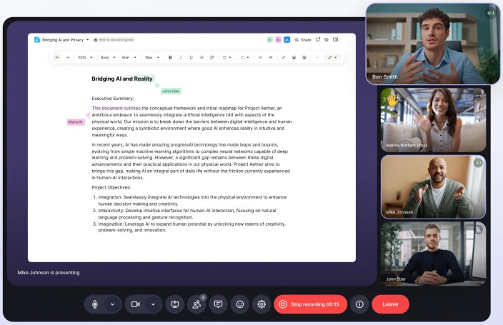 Screenshare on Proton Meet