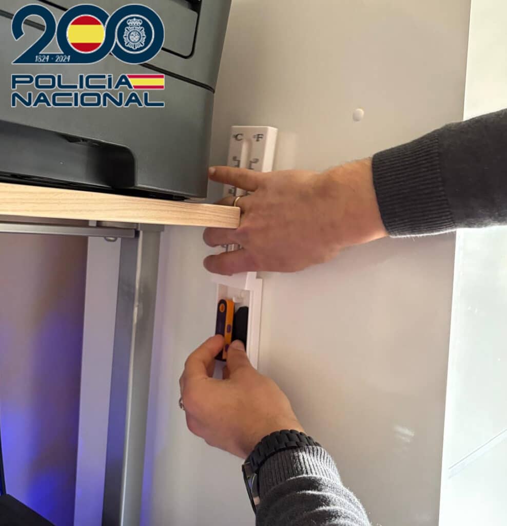 Hidden USBs holding cryptocurrency wallets