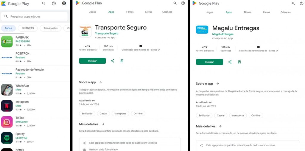 Malicious apps on fake Google Play sites