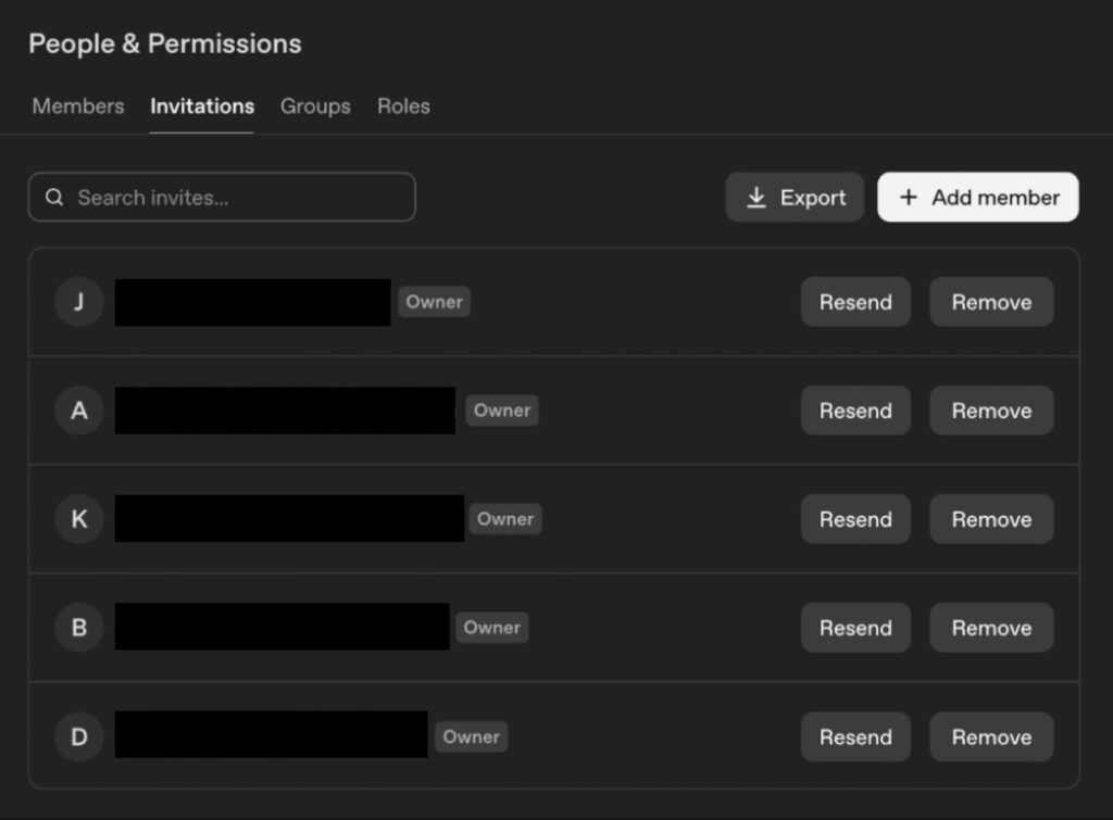 Other Push Security employees invited to the OpenAI tenantS