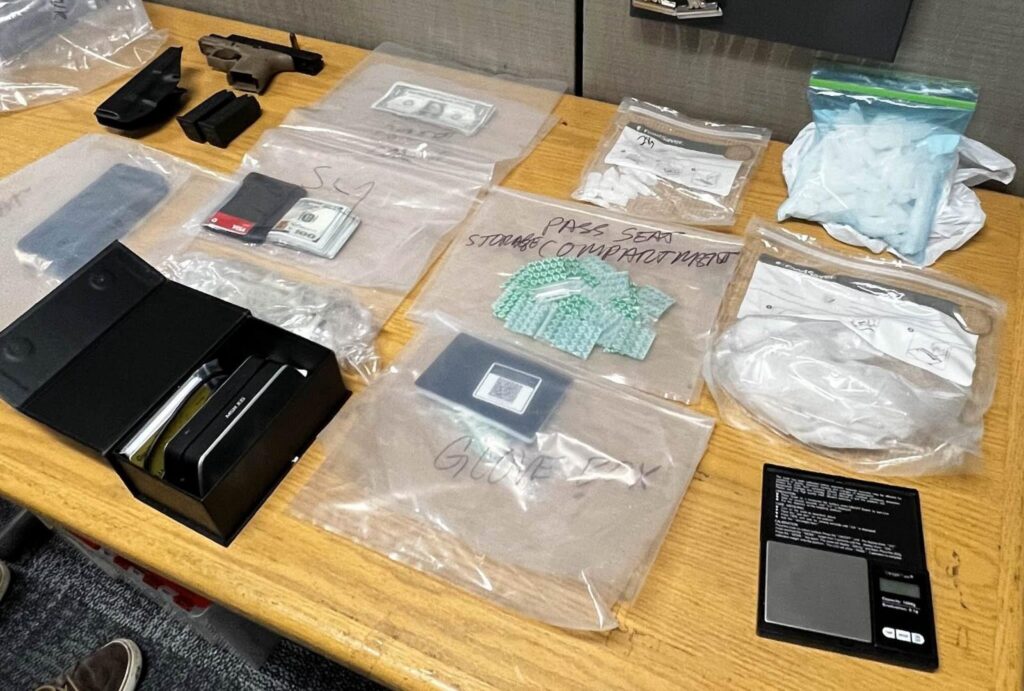 Evidence seized during Hughes' arrest (Redwood City PD)