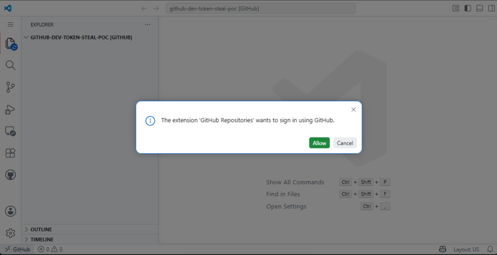 github.dev initial sign-in dialog (Ammar Askar)