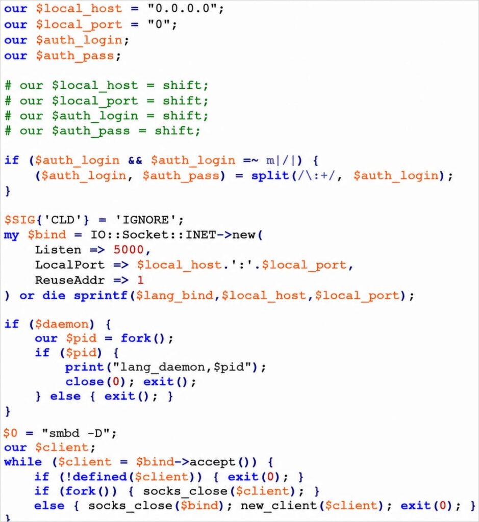 SOCKS5 proxy script