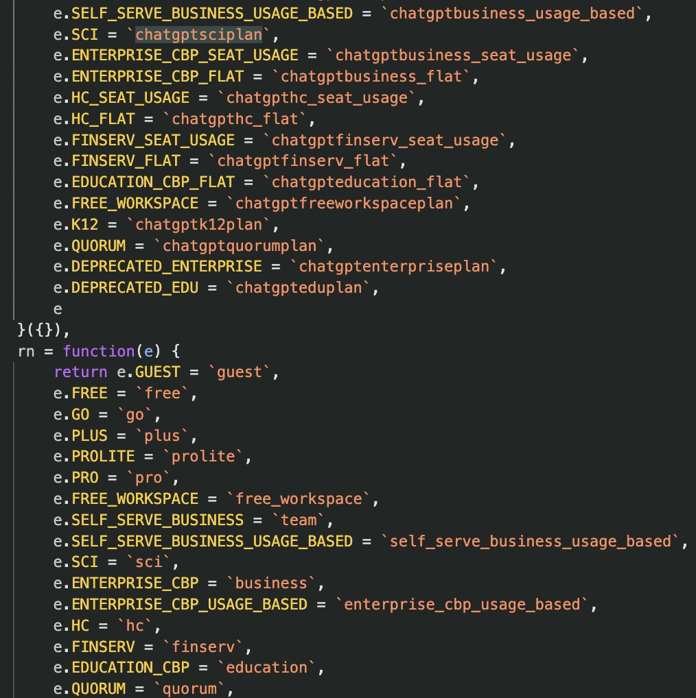 References to a new ChatGPT subscription