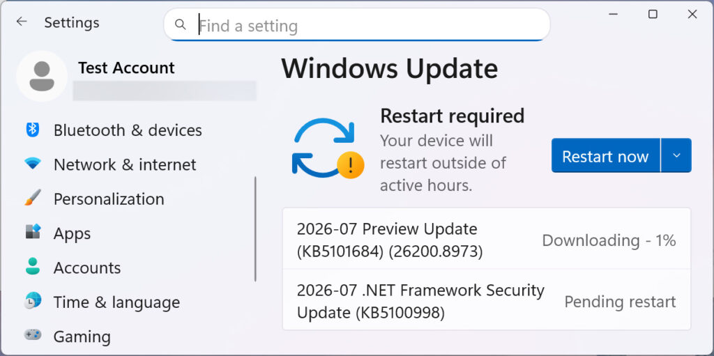 KB5101684 preview update