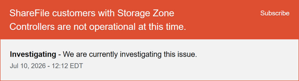 ShareFile Warning