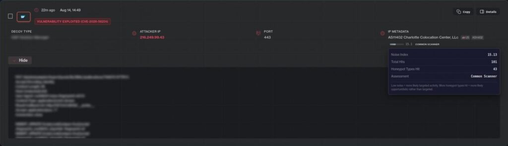 CVE-2026-58231 exploitation attempt (Defused)