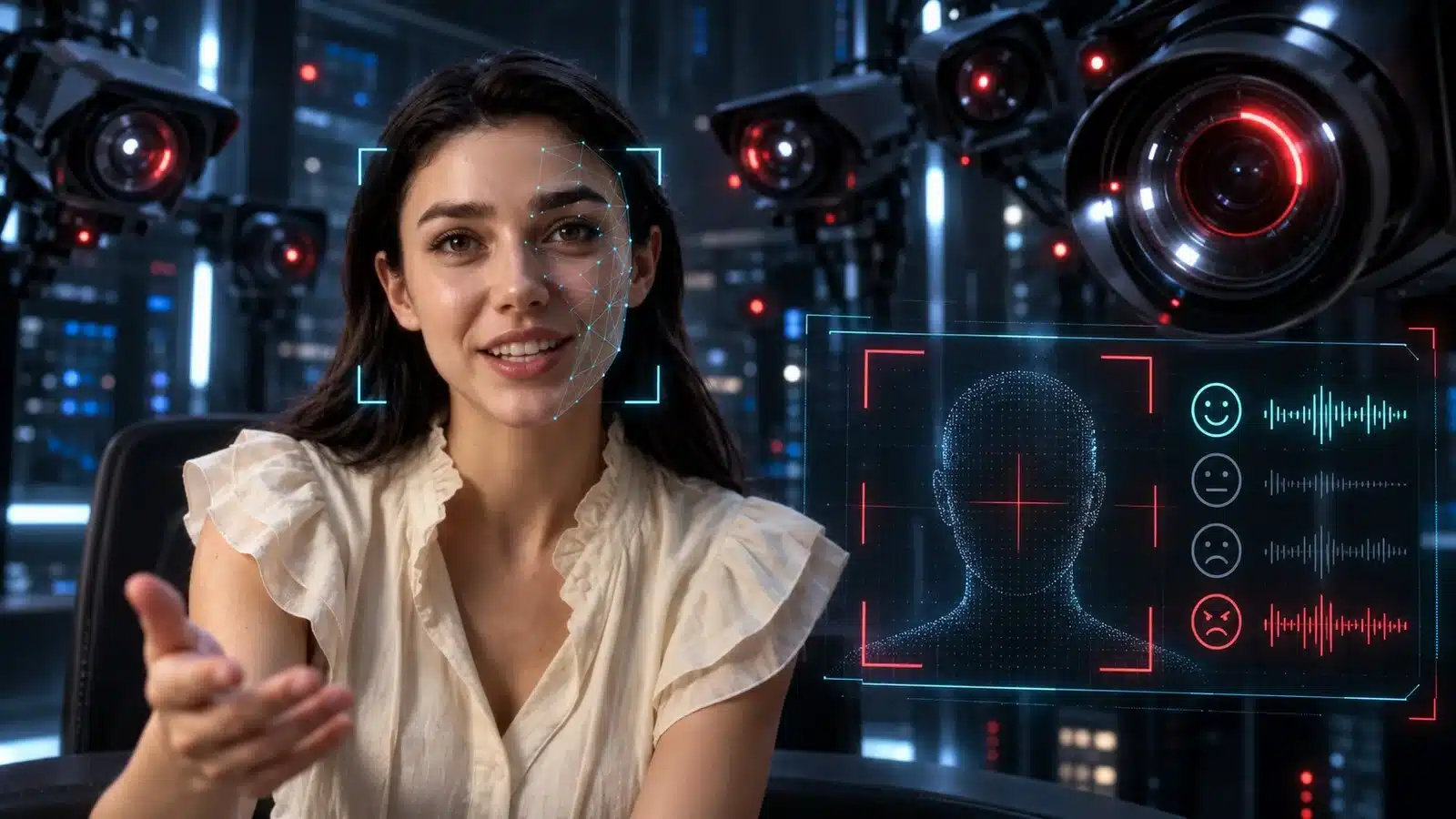 Viral AI actress’ hotline face-scans every caller, watches their mood